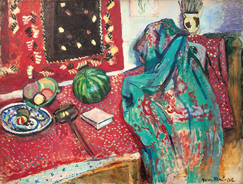 Henri Matisse, Les Tapis rouges, 1906. Huile sur toile, 86 x 116 cm. Musée de Grenoble. © Succession H. Matisse. Photo © Ville de Grenoble/Musée de Grenoble- J.L. Lacroix.