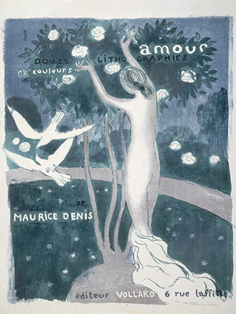 Maurice Denis, Amour, couverture, 1892-1899. Lithographie en trois couleurs, © Paris Musées / Petit Palais.
