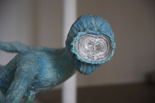 Jean-Marie Appriou, Ama (détail), 2021, argile, cire, verre, métal. © Jean-Marie Appriou. Courtesy of the artist.