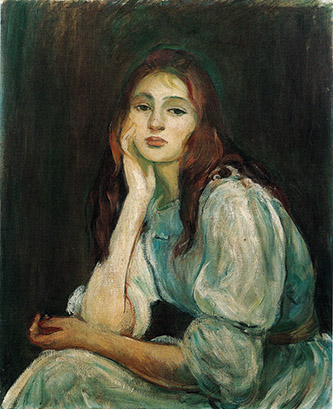 Berthe Morisot, Julie rêveuse, 1894. Huile sur toile, 65 x 54 cm. Collection particulière. © Christian Baraja SLB.