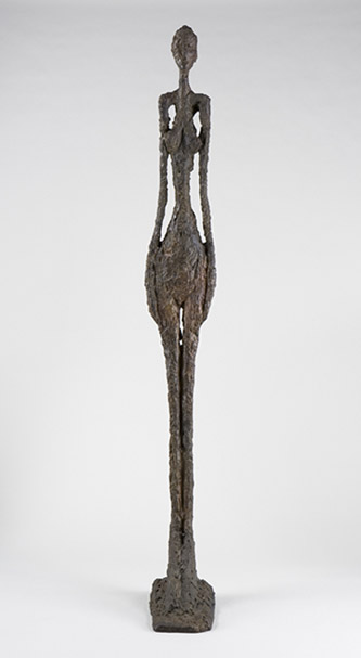 Alberto Giacometti, Grande Femme IV, 1960-1961. Bronze - 270 x 31,50 x 56,50 cm. © Succession Alberto Giacometti / ADAGP, Paris 2021.