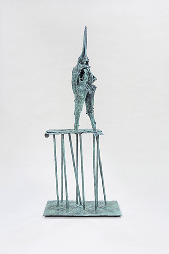 Barbara Chase-Riboud, Le saut de Tibère, 1965. Bronze - 155 x 65,50 x 43,50 cm. © Barbara Chase-Riboud.