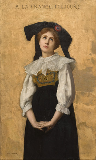 Jean Benner, À la France toujours, 1883, huile sur toile, Mulhouse, Musée des Beaux-arts de Mulhouse. © Christian Kempf.
