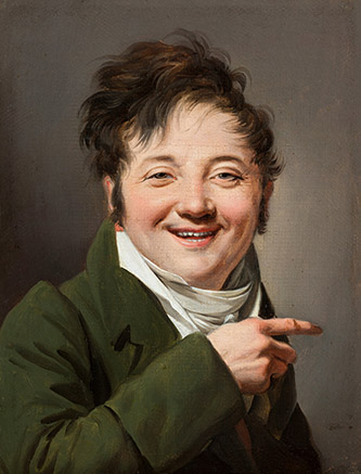 Louis-Léopold Boilly (1761-1845), Jean qui rit, vers 1808-1810. Huile sur toile, 21,5 x 17 cm. Collection particulière. © Guillaume Benoît.