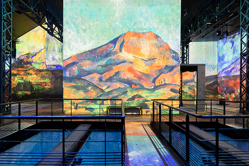 Exposition Cezanne, lumières de Provence. © Culturespaces, Eric Spiller.