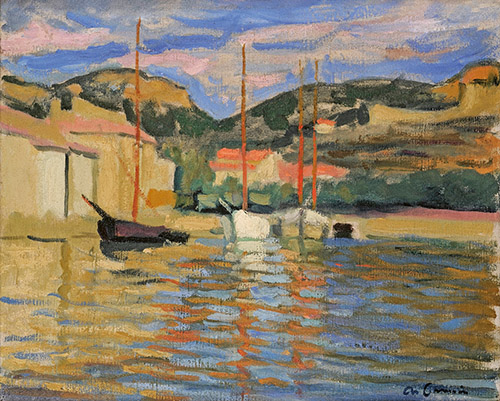 Charles CAMOIN, (1879-1965), Port de Cassis, 1904. Huile sur toile, 33 x 41 cm. Collection particulière © Archives Camoin (Jean-Louis Losi) ADAGP, Paris 2022.