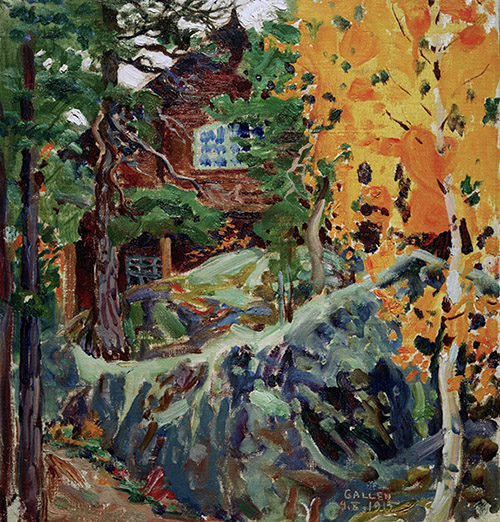 Akseli Gallen-Kallela (1865-1931), Kalela en automne, 1915. Huile sur toile, 33 x 31 cm, Collection particulière, © akg-images.