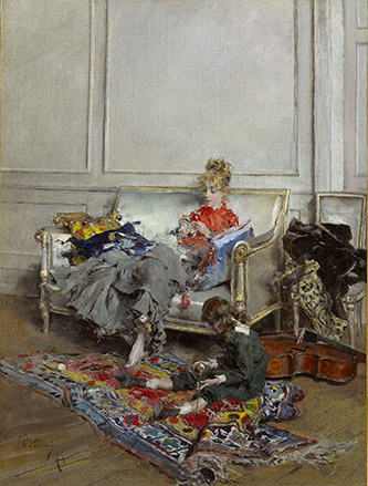 G. Boldini, Jours tranquilles, 1875, huile sur toile, ©The Clark Art Institute.