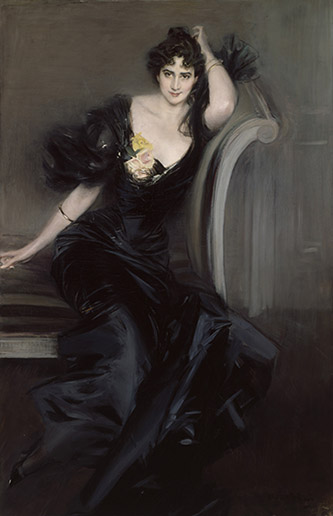 G. Boldini, Portrait de Gertrude Elizabeth (née Blood), Lady Colin Campbell, 1894, huile sur toile, © National Portrait Gallery, London.