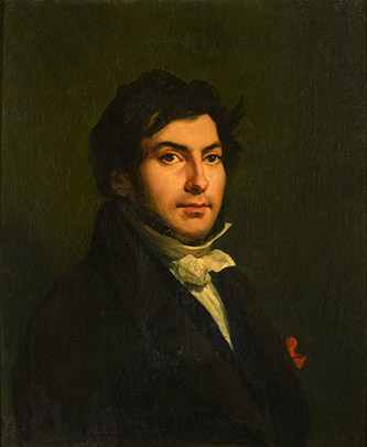 Portrait de Jean-François Champollion par Léon Cogniet. Coll. part. Photo Gaëlle Deleflie.