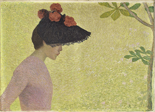 Aristide Maillol (1861-1944), Profil de femme, Vers 1896. 73,5 x 103 cm, Huile sur toile. Paris, musée d’Orsay. © Musée d’Orsay, Dist. RMN-Grand Palais / Patrice Schmidt.