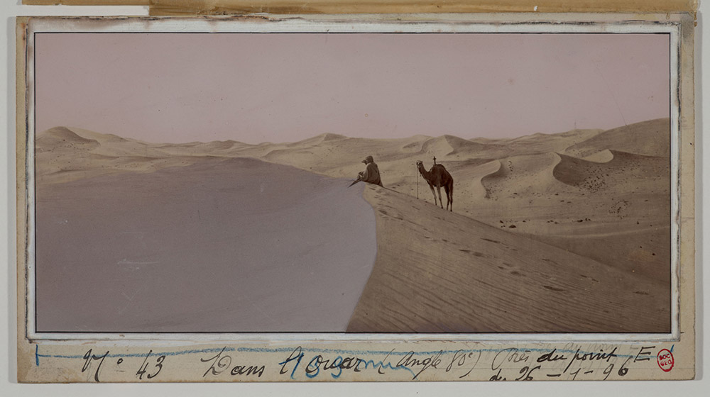 Dans l’Ouar [paysage du Sahara algérien] Fernand Foureau, 1896. BnF, Société de géographie. ©BnF, SG.