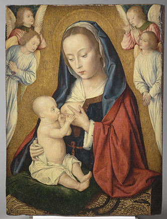 Vierge à l’Enfant, Jean Hey (dit le maître de Moulins), Vers 1495. Paris, musée de Cluny - musée national du Moyen Âge. © RMN-Grand Palais / Michel Urtado.