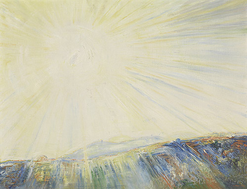 Albert Trachsel, Soleil, 1909. Huile sur toile, 57 x 73 cm. République et Canton du Jura, Collection jurassienne des beaux-arts.