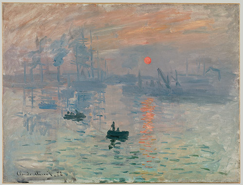 Claude Monet, Impression, soleil levant, 1872. Huile sur toile, 50 cm x 65 cm. Paris, musée Marmottan Monet. © musée Marmottan Monet, Paris / Christian Baraja SLB.