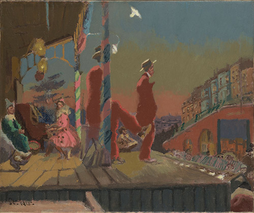 Walter Richard Sickert, Brighton Pierrots, 1915. Huile sur toile, Londres, Tate. © 2022 Tate Images.