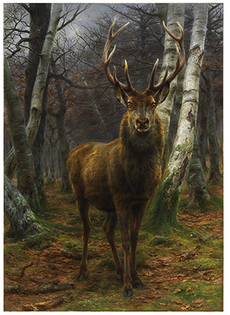 Rosa Bonheur (1822-1899), Le Roi de la forêt, 1817. Huile sur toile, 244,4 x 175 cm. Collection particulière. Photo © Christie’s Images / Bridgeman Images.