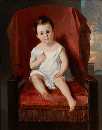 Louis Boulanger, Adèle à la cerise, 1831-32, © Maisons de Victor Hugo Paris-Guernesey Paris Musées.