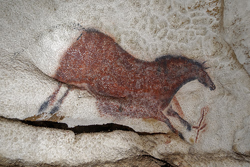 Cheval galopant – Lascaux. © J.-M. Geneste - Centre national de la préhistoire - Ministère de la culture.