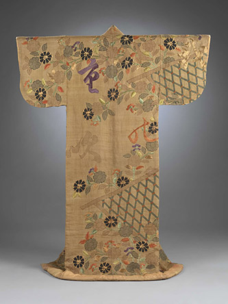 Kimono for a woman (kosode), probably Kyoto, 1680-1705. Candidat/© Victoria & Albert Museum, London.