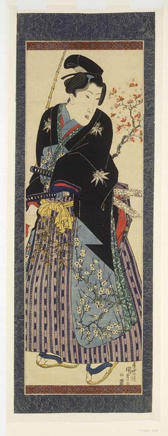 A fashionable youth, Utagawa Kunisada (1786-1864), Edo (Tokyo), 1843-7. Candidat/© Victoria and Albert Museum, London.