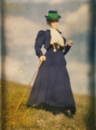 Heinrich KÜHN, Mary Warner sur le versant de la colline. Tutzing, Bavière, 1907.