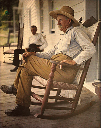 ANONYME, Rocking chair sous le porche, États-Unis, s. d. © Collection AN.