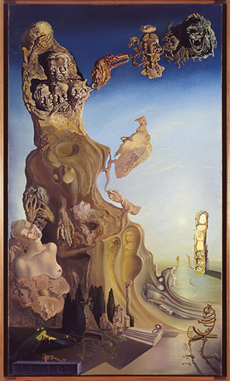 Salvador Dalí, La Mémoire de la femmeenfant, 1929. Huile et collage sur toile / 140 x 81 cm. Museo Nacional Centro de Arte Reina Sofía Madrid. © Fundació Gala-Salvador Dalí, Figueres 2022/Adagp, Paris 2022.