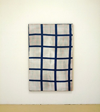 Nicolas Chardon, Grille, 1998. Acrylique sur tissu, 184 x 120 cm. Courtesy de l’artiste et Galerie Laurent Godin / Adagp, Paris, 2022.