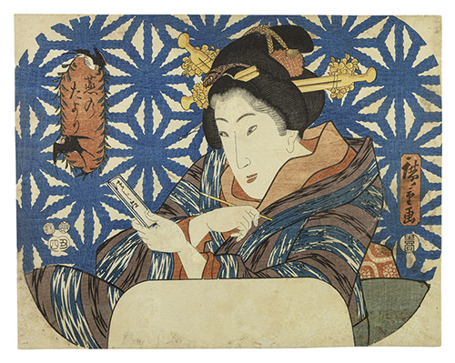Utagawa Hiroshige (1797-1858), Le message de l’hirondelle, 1853, éditeur Kitaya Magobei, 22,4 x 28,4 cm. © Fundacja Jerzego Leskowicza / Dominique Baliko.