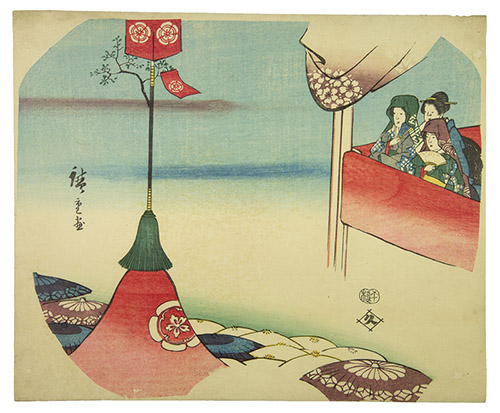 Utagawa Hiroshige (1797-1858), Sans titre [La fête de Gion à Kyōto], 1858, éditeur Sagamiya Kyūzō (?), 23,8 x 28,7 cm. © Fundacja Jerzego Leskowicza / Dominique Baliko.