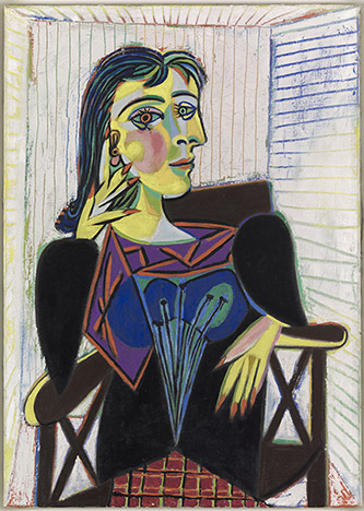 Pablo Picasso, Portrait de Dora Maar, 1937. Huile sur toile, 92x65cm. Musée national Picasso-Paris, Dation Pablo Picasso, 1979. MP158. © Succession Picasso 2022