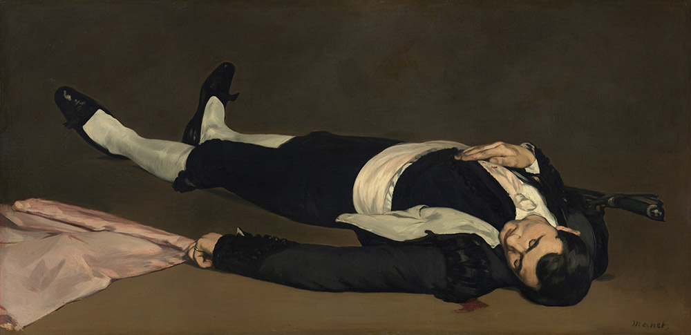 Edouard Manet (1832–1883), L'homme mort, 1864. Huile sur toile, 75.9 x 153.3 cm. National Gallery of Art, Washington, Etats-Unis, Collection of Mr. and Mrs. Paul Mellon. Courtesy National Gallery of Art, Washington.