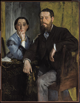 Edgar Degas (1834–1917), Edmond et Thérèse Morbilli, Vers 1865. Huile sur toile, 116.5 x 88.3 cm. Gift of Robert Treat Paine, 2nd, Museum of fine Arts Boston, Boston, Etats-Unis.