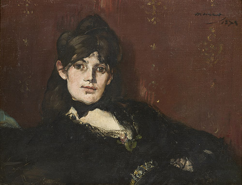 Édouard Manet (1832-1883), Portrait de Berthe Morisot étendue, 1873. Huile sur toile, 26 x 34 cm. Legs Annie Rouart, 1993. Inv. 6086, Paris, musée Marmottan Monet. © musée Marmottan Monet, Paris.
