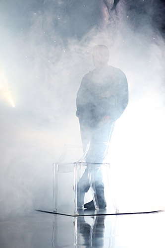 Personnage de cire de Philippe Starck réalisé par Éric Saint-Chaffray, sculpteur-modeleur, 2010 pour le Musée Grévin. Paris, collection Musée Grévin © Yann Deret.