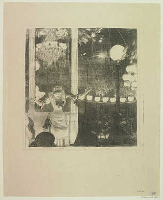 Edgar Degas, Mlle Bécat aux Ambassadeurs, Vers 1877-1878. Estampe. BnF, Estampes et photographie. © BnF.