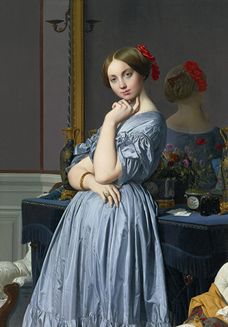 Jean-Auguste-Dominique Ingres (1780-1867), Madame d'Haussonville, 1845. Toile ; H. 1,318 ; L. 0,92 m. New York, The Frick Collection, 1927.1.81.