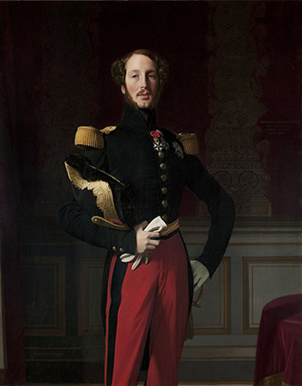 Jean-Auguste-Dominique Ingres (1780-1867), Portrait de Ferdinand-Philippe d’0rléans, Prince royal (1810-1842), 1842. Huile sur toile ; H. 1,58 ; L. 1,22 m. Paris, musée du Louvre, département des Peintures, R.F. 2005-13.