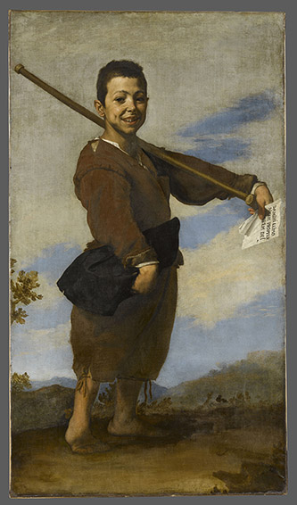 Jusepe de Ribera, Le Pied-Bot. 1642. Huile sur toile, 164 x 94 cm. Musée du Louvre. © RMN-Grand Palais (musée du Louvre) / Stéphane Maréchalle.