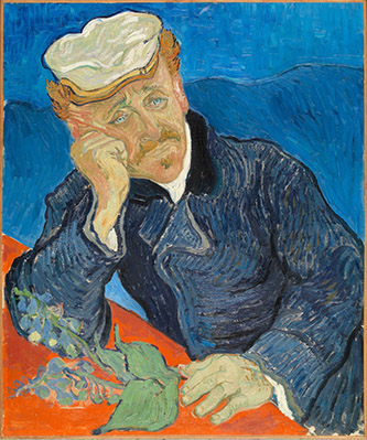 Vincent Van Gogh (1853-1890) , Le Docteur Paul Gachet, Vendredi 6 et samedi 7 juin 1890. Huile sur toile 68,2 x 57 cm. Paris, musée d’Orsay. Don de Paul et Marguerite Gachet, enfants du modèle, 1949. © Musée d’Orsay, Dist. RMN-Grand Palais / Patrice Schmidt.