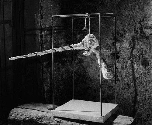Alberto Giacometti, Le Nez, plâtre, 1963. Photo : Ernst Scheidegger. Archives Fondation Giacometti. © photo Ernst Scheidegger © 2023 Stiftung Ernst Scheidegger-Archiv, Zurich. © Succession Alberto Giacometti / Adagp, Paris 2023.