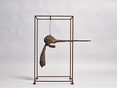 Alberto Giacometti, Le Nez, 1949. Bronze, 81,2 x 78,1 x 38,5 cm. Collection Justin Sun. © Succession Alberto Giacometti / Adagp, Paris 2023.