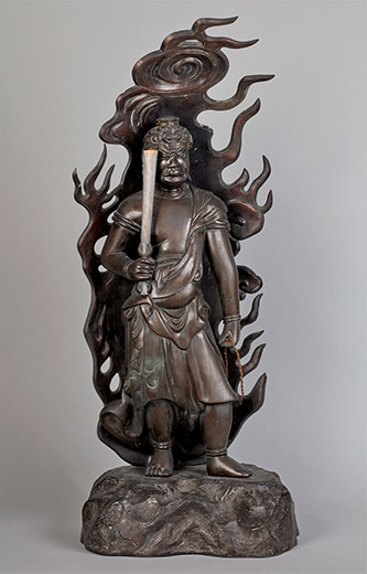 Fudo Miyoo (Acala). Entre 1750 et 1868, Japon. Bronze. H.78,5 cm. M.C. 1663. Legs Henri Cernuschi, 1896. © Paris Musées / Musée Cernuschi.