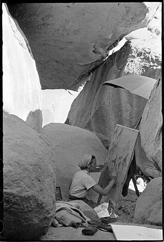 Elisabeth Pauli, Ain Dua, Uweinat, Libye, 1934. © Institut Frobenius, Francfort-sur-le-Main.