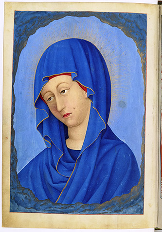 Barthélémy d’Eyck, Heures de René d’Anjou, 1459-1460. Enluminure, f. 15. Latin 17332. Paris, BnF, Département des manuscrits. © Bibliothèque nationale de France.