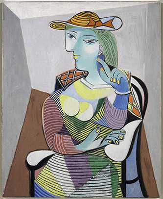 Pablo Picasso, Portrait de Marie-Thérèse (6 janvier 1937). © Succession Picasso 2024. Photo © RMN-Grand Palais (Musée national Picasso-Paris) / Adrien Didierjean.