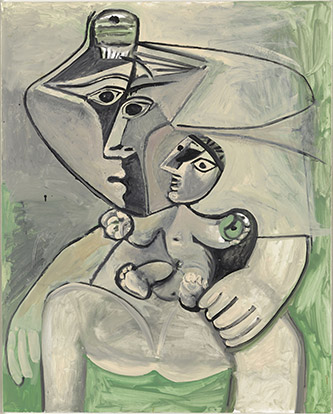 Pablo Picasso, Maternité (30 août 1971). © Succession Picasso 2024. Photo © RMN-Grand Palais (Musée national Picasso-Paris) / Adrien Didierjean