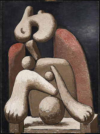 Pablo Picasso, Femme au fauteuil rouge (27 janvier 1932). © Succession Picasso 2024. Photo © RMN-Grand Palais (Musée national Picasso-Paris) / Mathieu Rabeau.