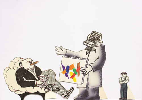 Julio Le Parc, Dessins Historieta, 29,7 x 42 cm, 1978.